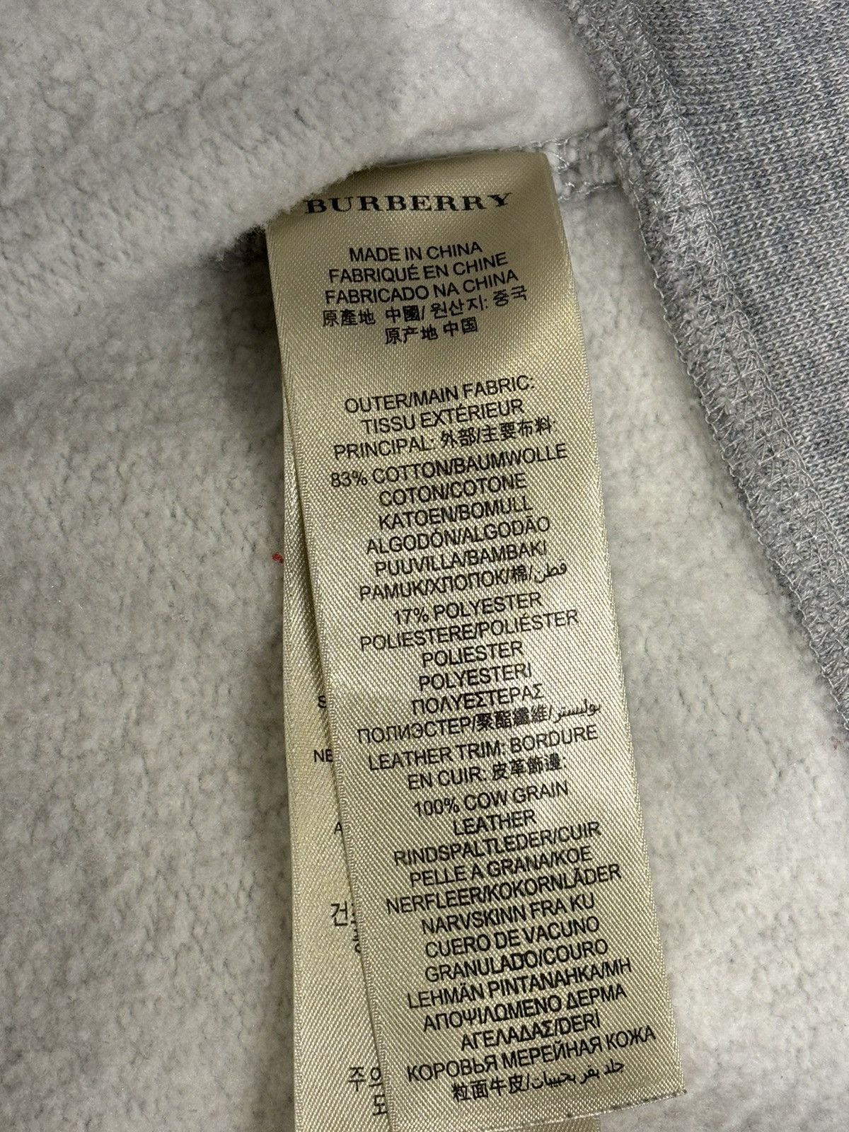 Burberry Zip Up Hoodie