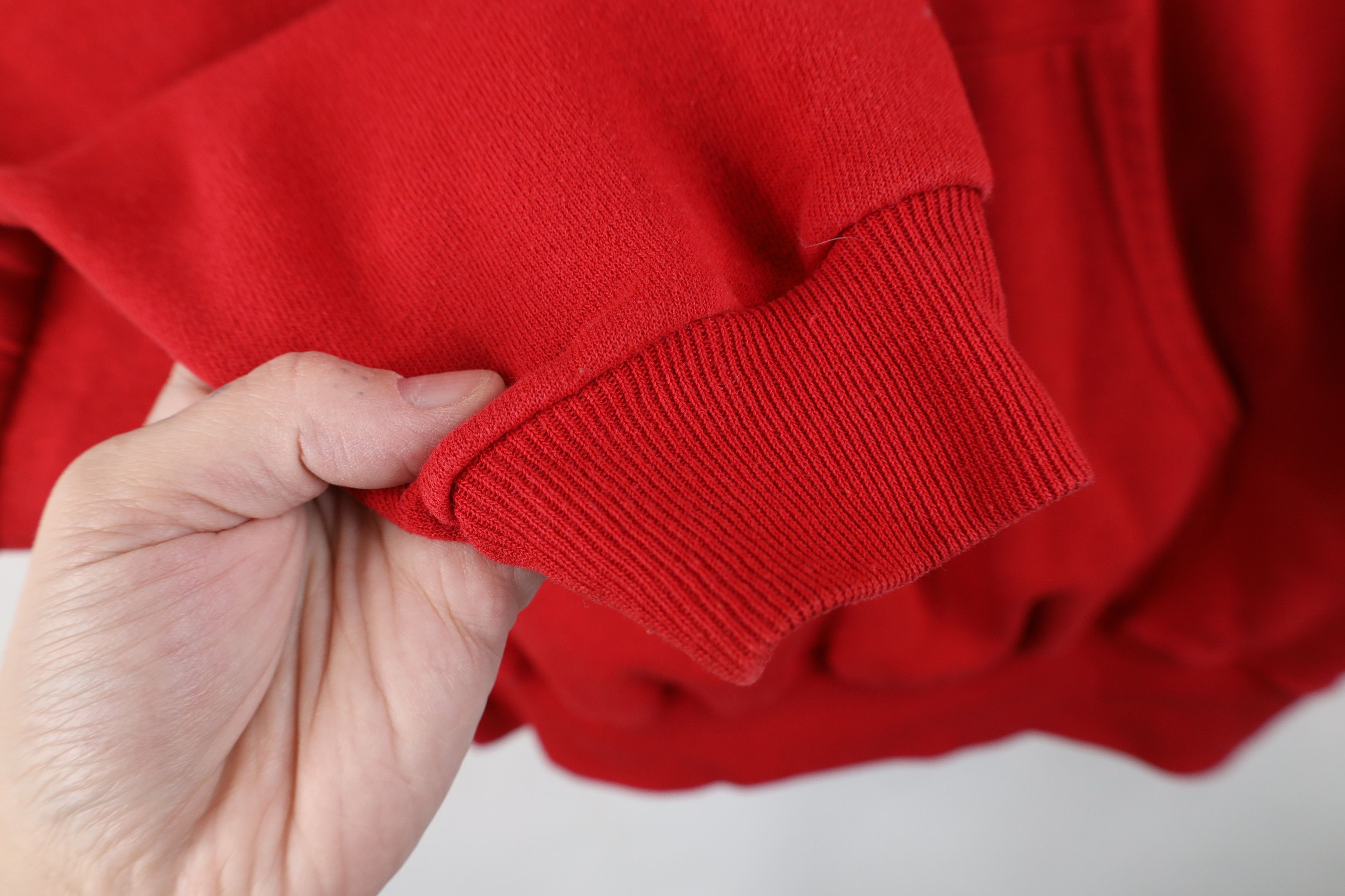 Vintage Vintage 90s Ohio State University Hoodie Sweatshirt Red Size US XL / EU 56 / 4 - 7 Thumbnail