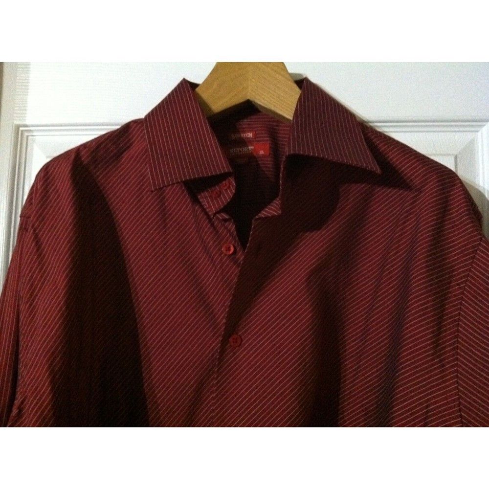 Report Collection REPORT COLLECTION MENS NEW 61%COTTON29%NYLON CASUAL SHIRT XL Size US XL / EU 56 / 4 - 4 Thumbnail