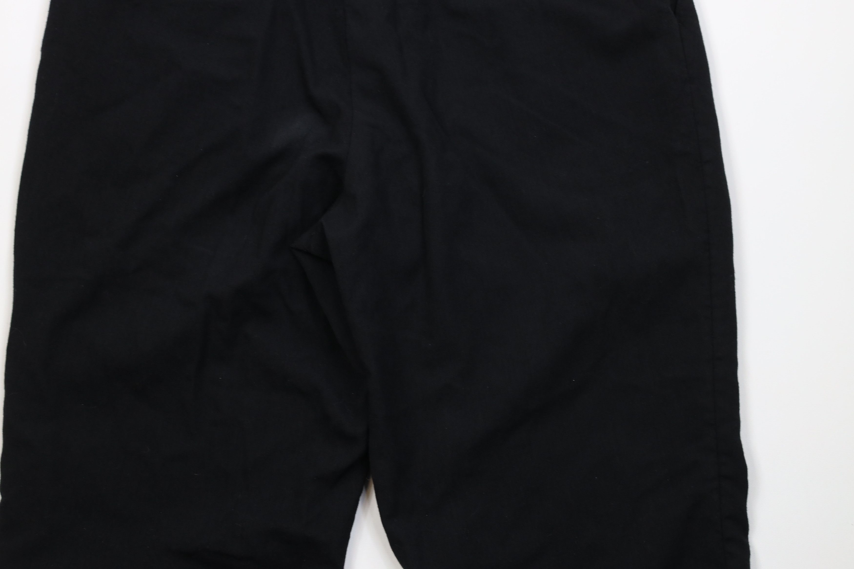 Chaps Vintage 90s Y2K Chaps Wool Knit Wide Leg Chino Pants Black Size US 38 / EU 54 - 12 Thumbnail