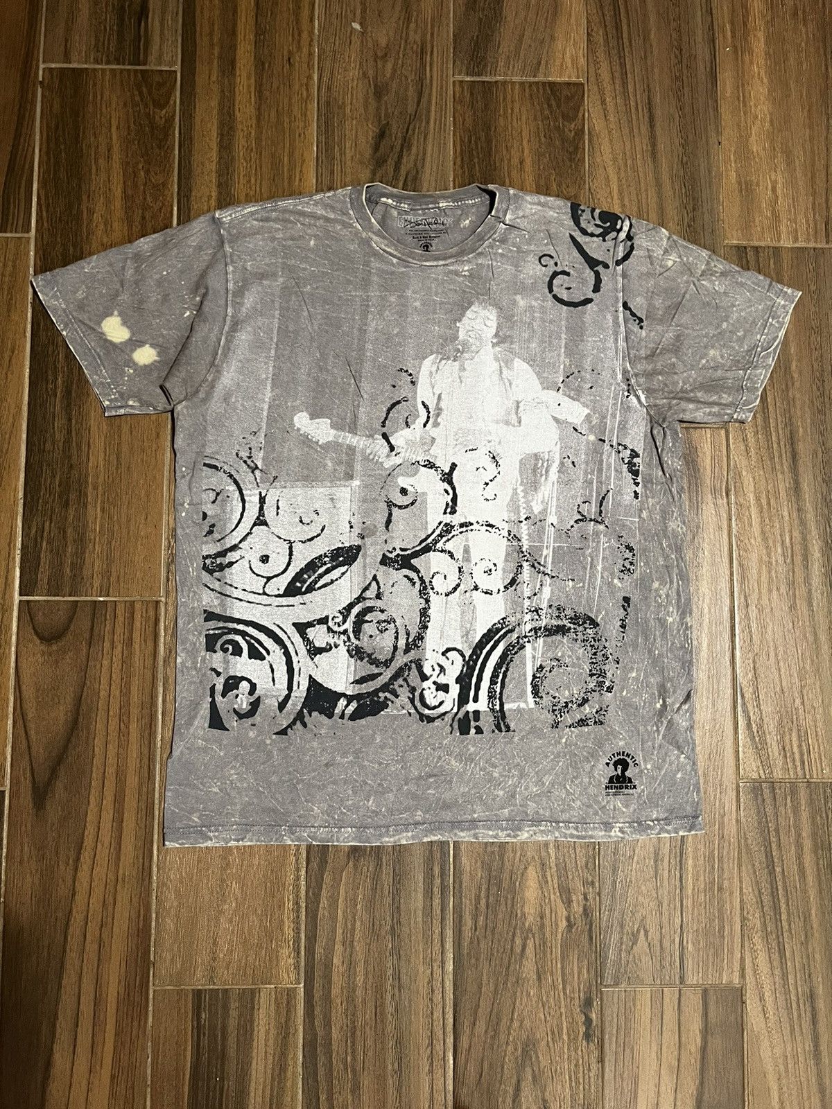 Sick Faded Mosquito Head Inspo Jimi Hendrix Y2K T Shirt