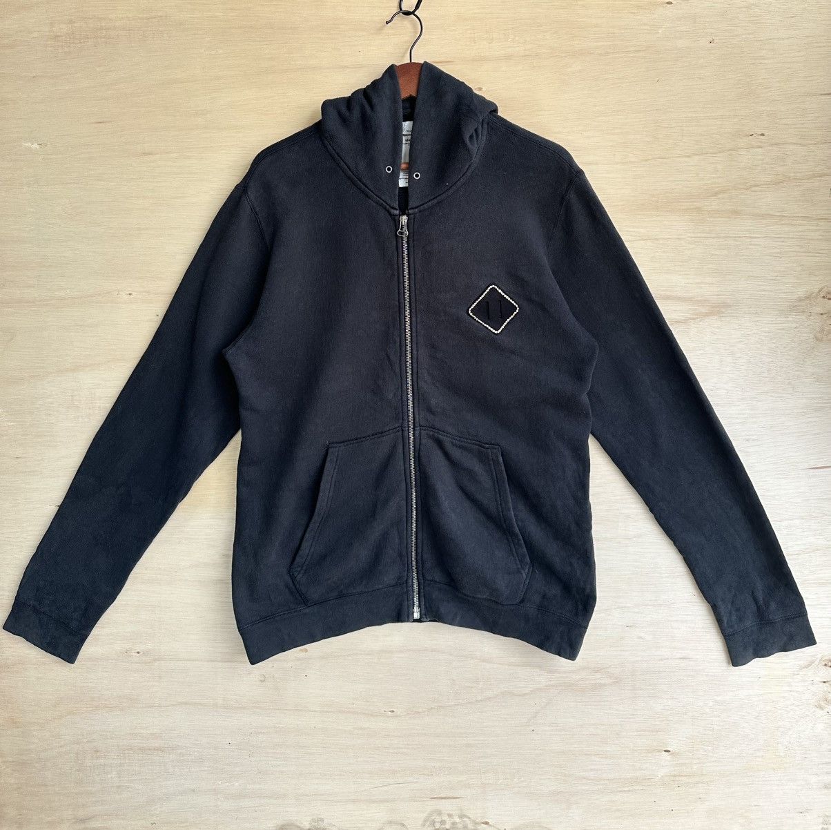 Visvim Visvim Giza Diamond All Black Zip Up Hoodie Size US S / EU 44-46 / 1 - 1 Thumbnail