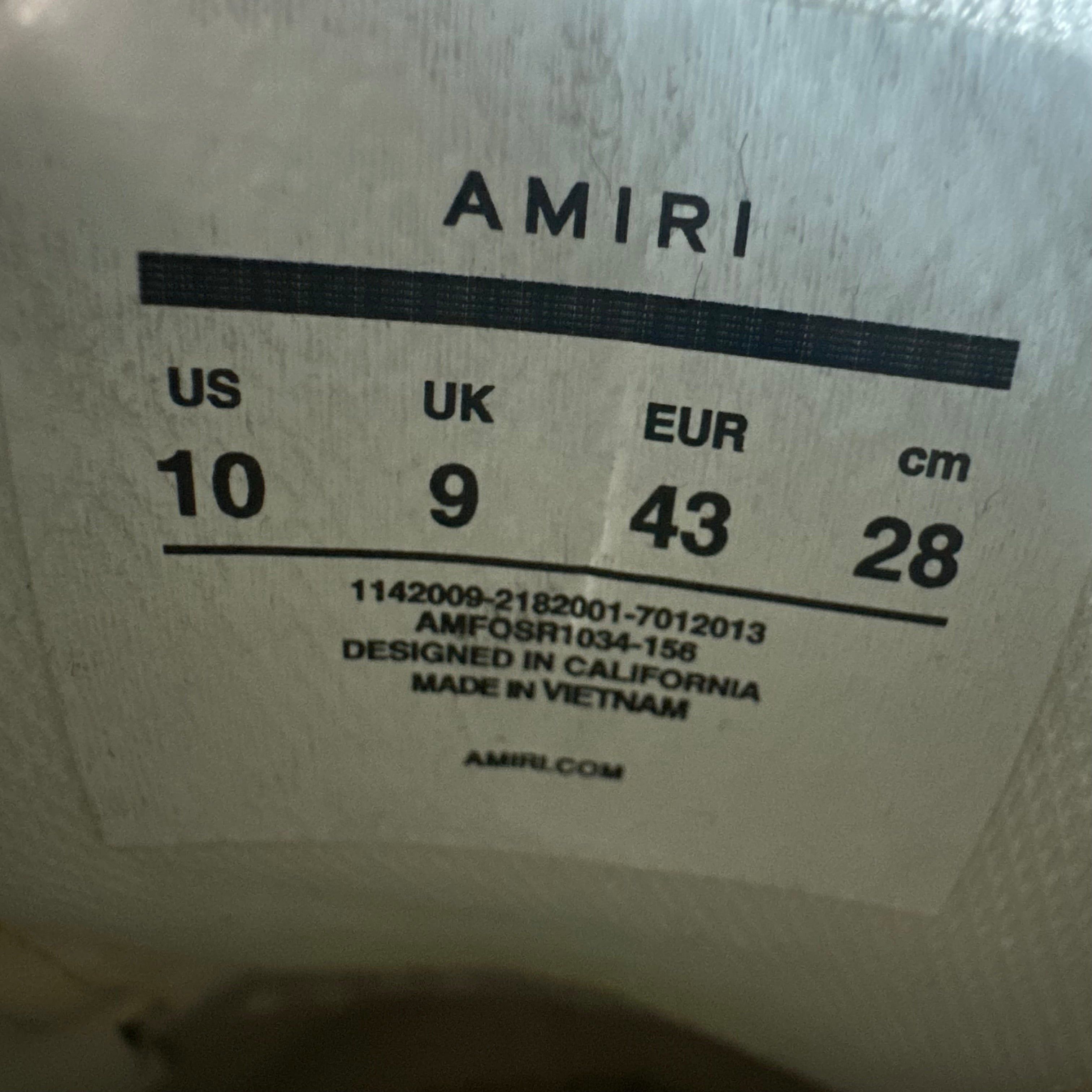 Amiri Amiri Gold Skeleton White Sneaker Sz 10 (43) Size US 10 / EU 43 - 7 Thumbnail