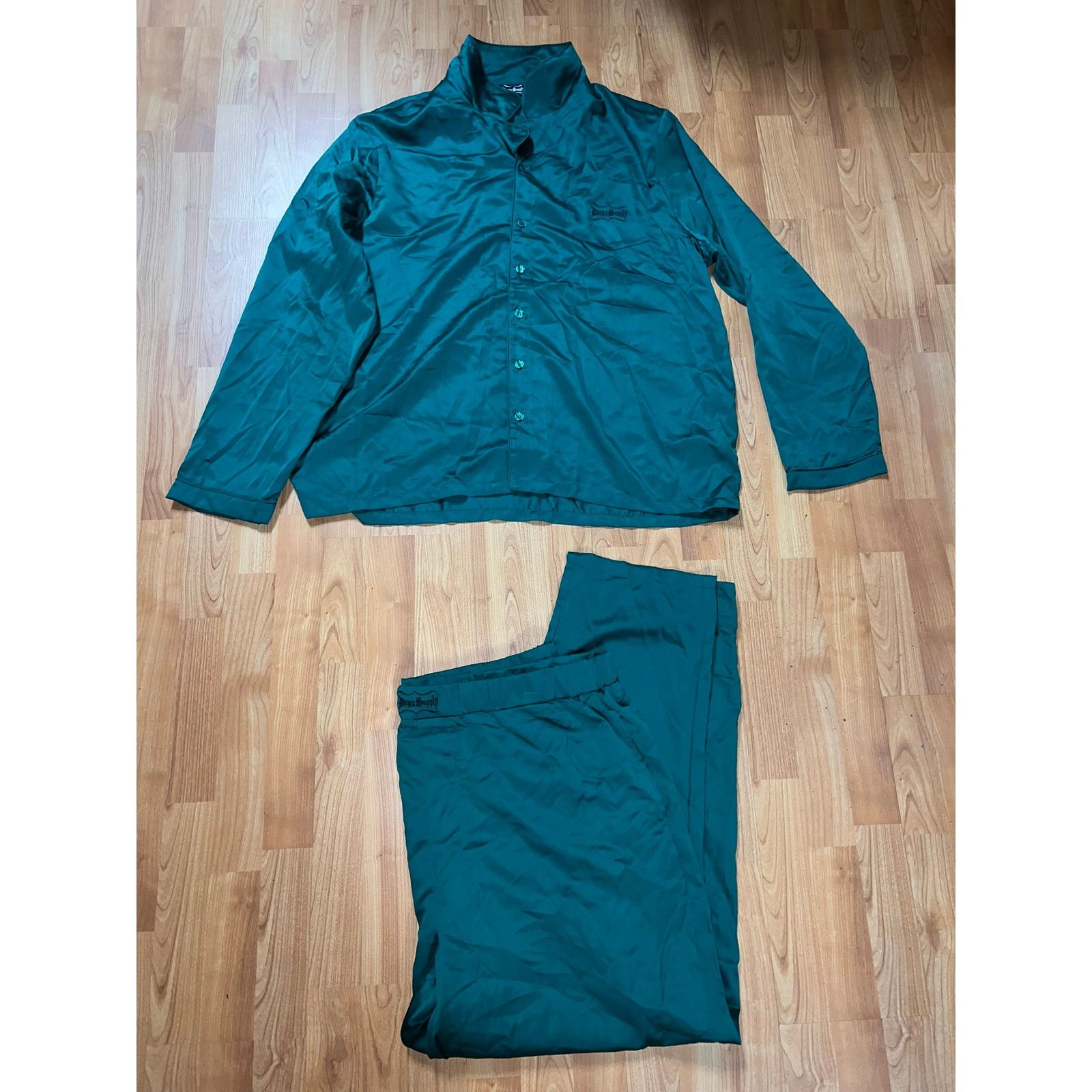 Vintage Dogg Supply By Snoop Dogg Pajama Set Green Top & Bottom 3XL Size US XXL / EU 58 / 5 - 1 Thumbnail