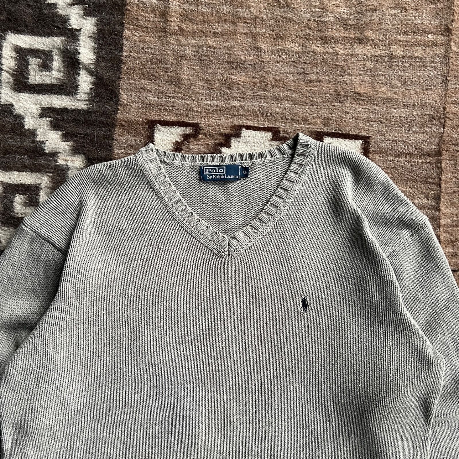Polo Ralph Lauren Polo Ralph Lauren Vintage Preppy Knit Cotton Sweater 9762AC Size US XL / EU 56 / 4 - 2 Thumbnail