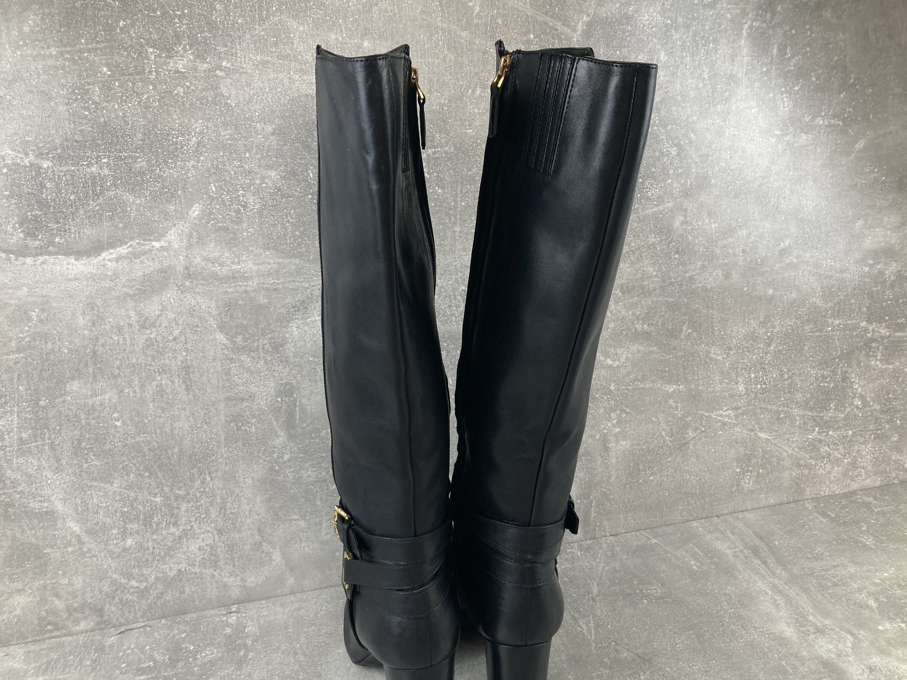 Lauren Ralph Lauren Lauren Ralph Lauren black leather hi avant garde heel boots Size US 9.5 / IT 39.5 - 8 Thumbnail