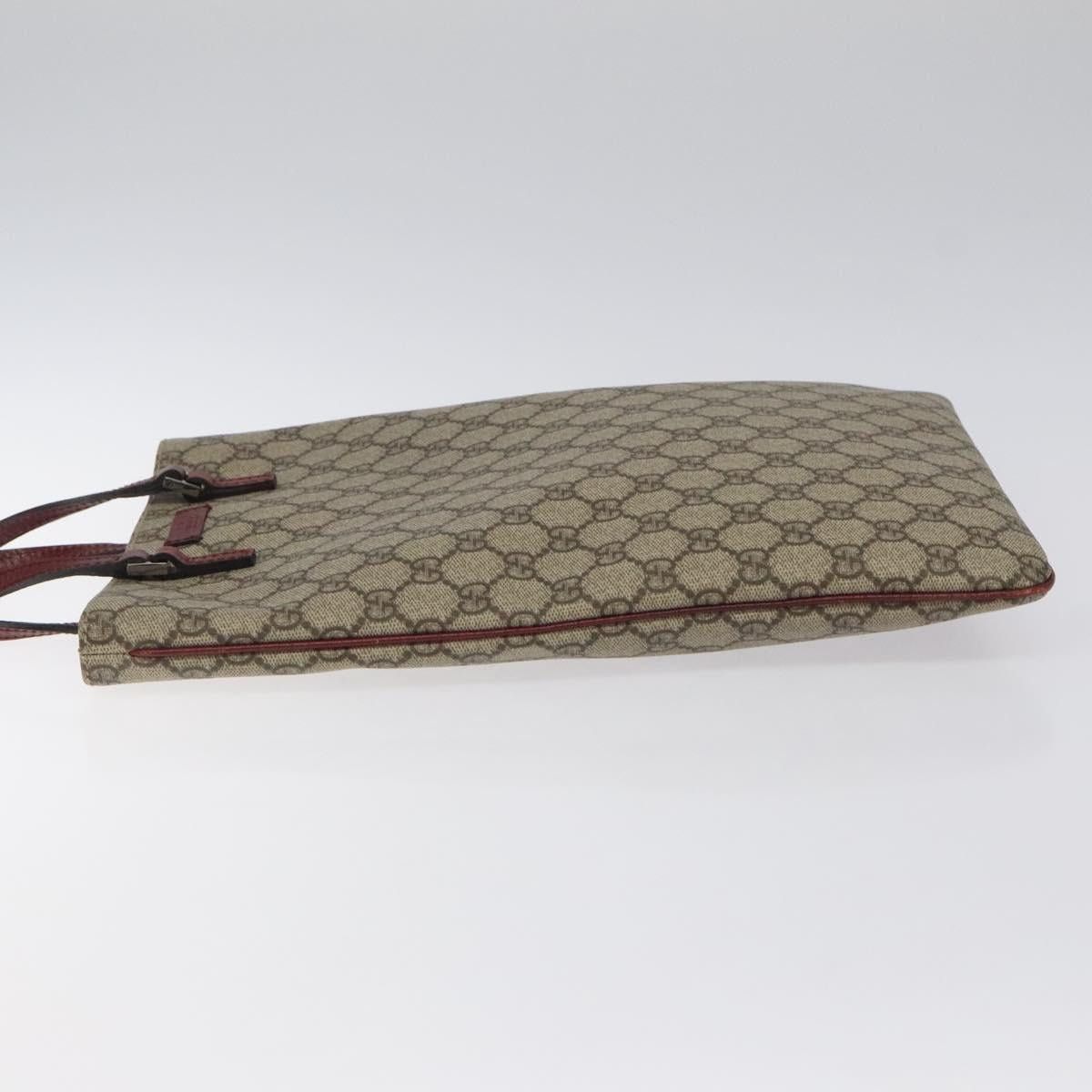 Gucci GUCCI GG Supreme Hand Bag Pvc Leather Beige Size ONE SIZE - 4 Thumbnail