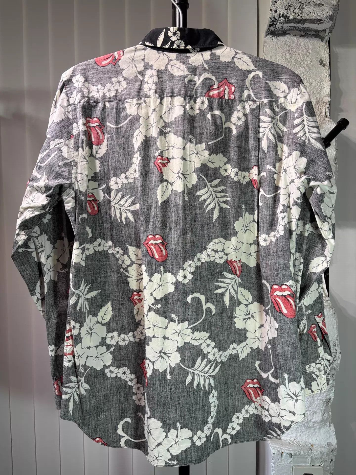 Comme des Garcons CDG Homme Plus 06ss Rolling Stone Black Plant Pattern Shirt Size US XXS / EU 40 - 2 Thumbnail