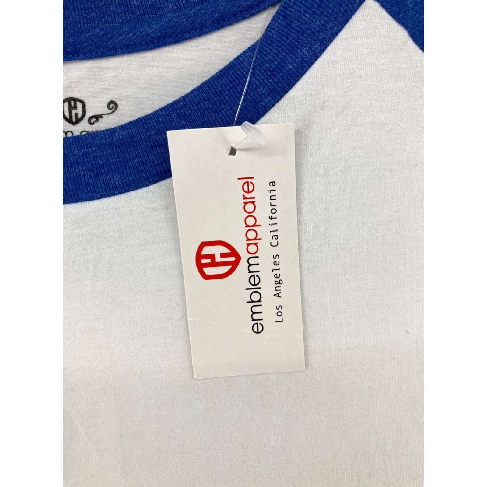 Vintage Emblem Apparel Mens Baseball Shirt L Blue 3/4 Sleeve NWT Shirt Mens Blue 3/4 Sleeve Baseball Shirt NWT Emblem Apparel Blue L Size US L / EU 52-54 / 3 - 7 Thumbnail