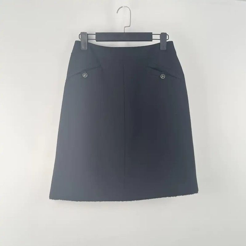 Chanel Black Summer Skirt Size S 0089