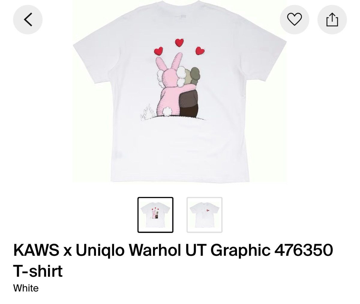 Andy Warhol × Kaws × Uniqlo Kaws x Warhol extra large Size US XL / EU 56 / 4 - 3 Thumbnail