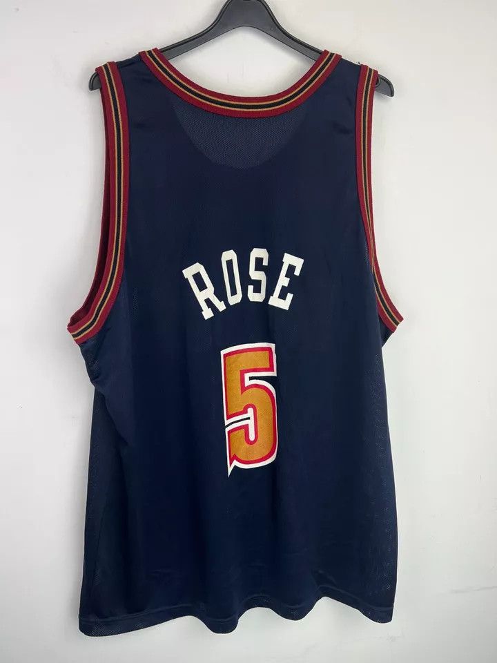 NBA Vintage Champion 90s NBA Jalen Rose #5 Denver Nuggets Jersey Size US M / EU 48-50 / 2 - 3 Thumbnail