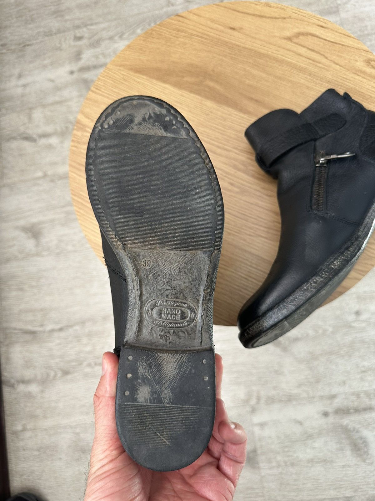 Other Vintage Lavorazione Artigiana Hand Made Woman Ankle Boots Size US 8 / IT 38 - 6 Thumbnail