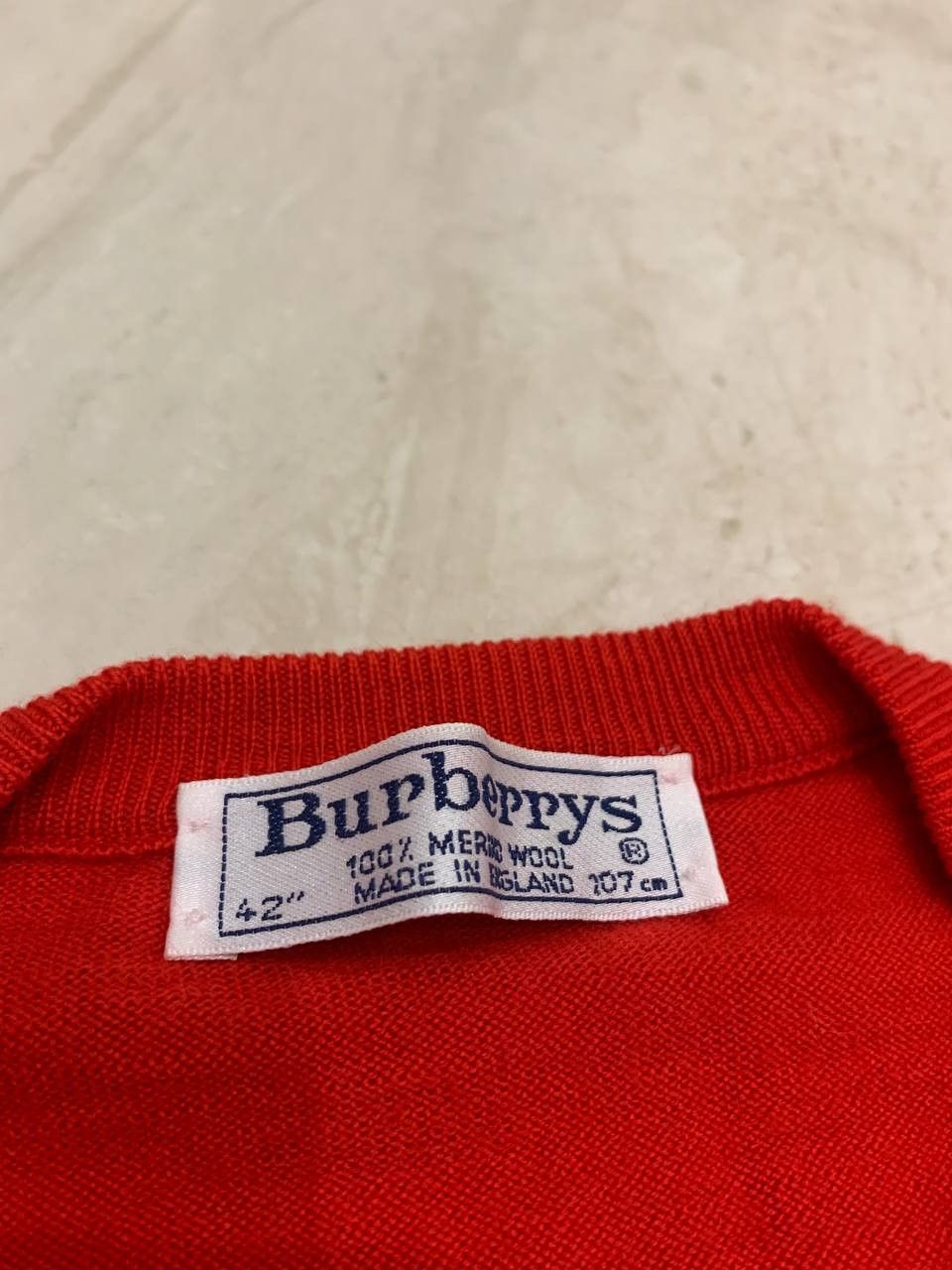 Burberry 🔥Burberry vintage wool red cardigan sweater Size XL / US 12-14 / IT 48-50 - 5 Thumbnail
