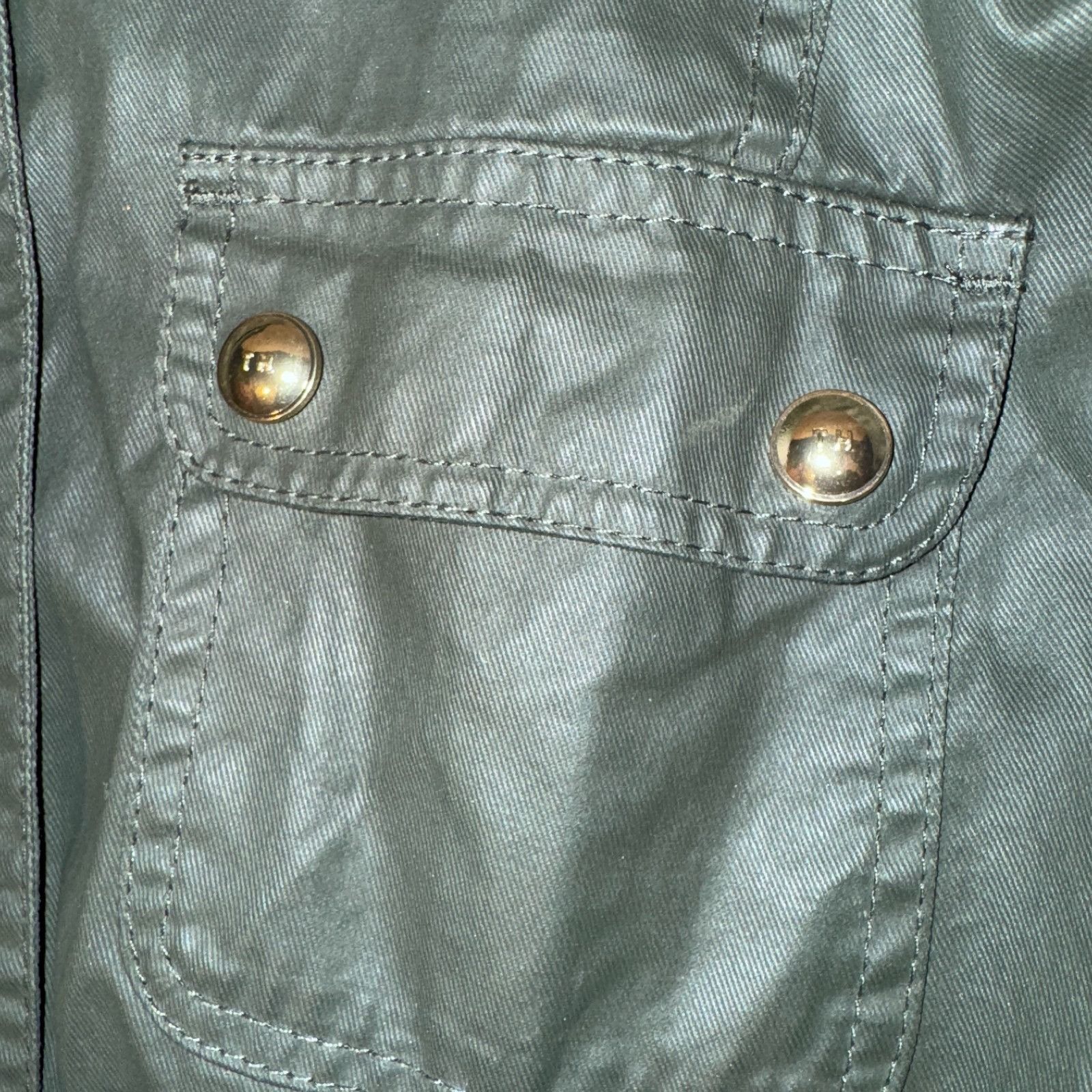 Tommy Hilfiger Tommy Hilfiger Lightweight Olive Green Waxed Utility Militar Size XL / US 12-14 / IT 48-50 - 3 Thumbnail