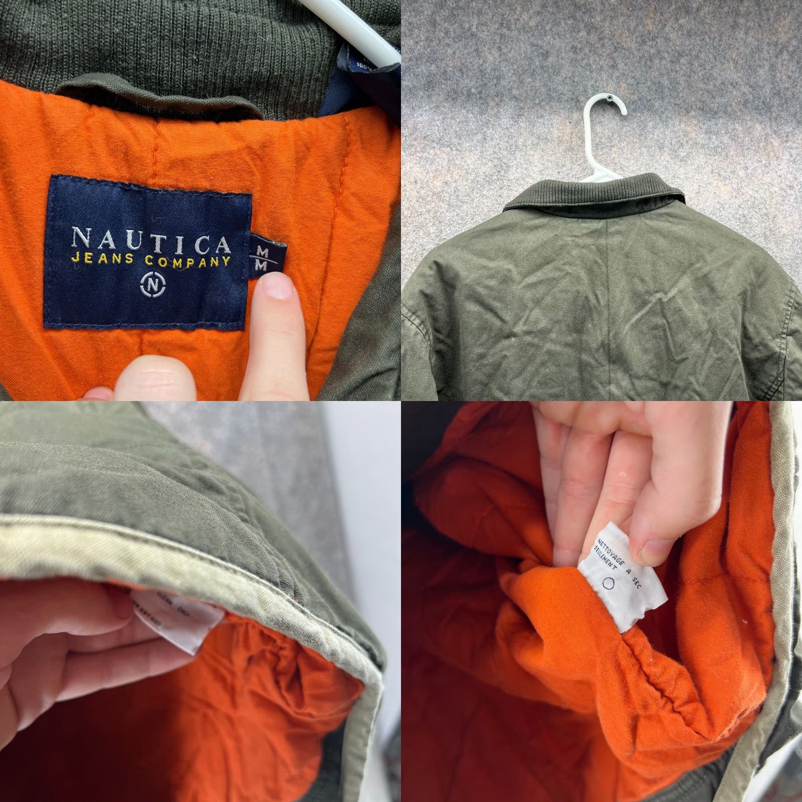 Nautica Nautica Jacket Mens Medium Bomber Full Zip Lined Nylon Green Regular Fit Vintage No Size US M / EU 48-50 / 2 - 9 Thumbnail