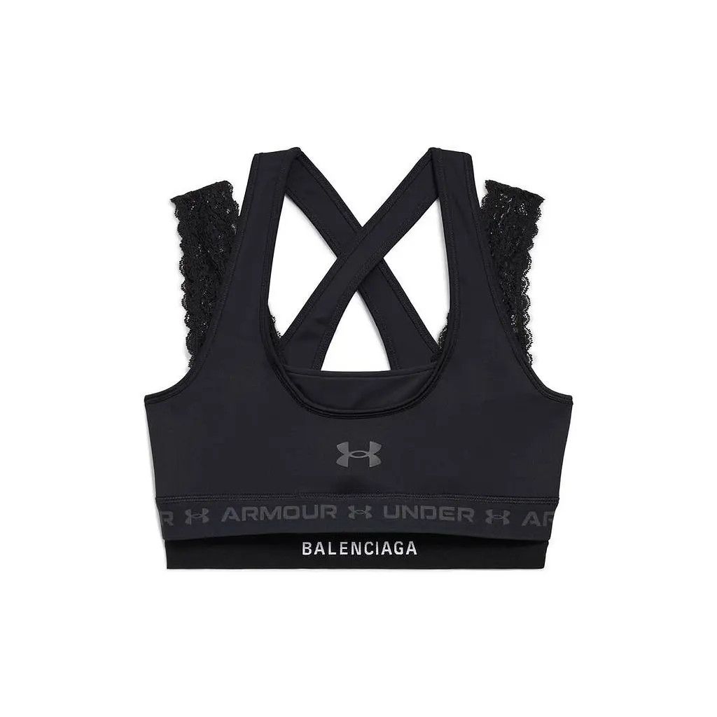 Balenciaga × Under Armour oc11z0425 Size: M / Under Armour® Layered Bra in Black Size ONE SIZE - 1 Thumbnail