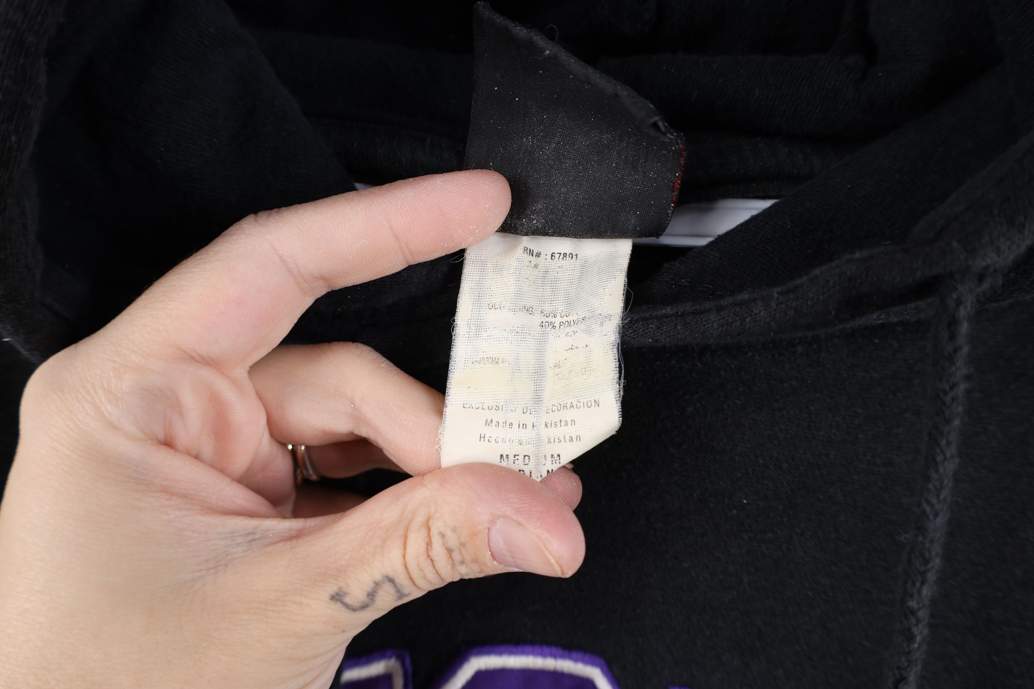 Vintage Vintage 90s Texas Christian University Horned Frogs Hoodie Size US M / EU 48-50 / 2 - 11 Thumbnail