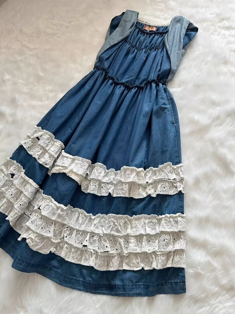Comme des Garcons Comme Des Garcons Denim Dress Size M / US 6-8 / IT 42-44 - 5 Thumbnail