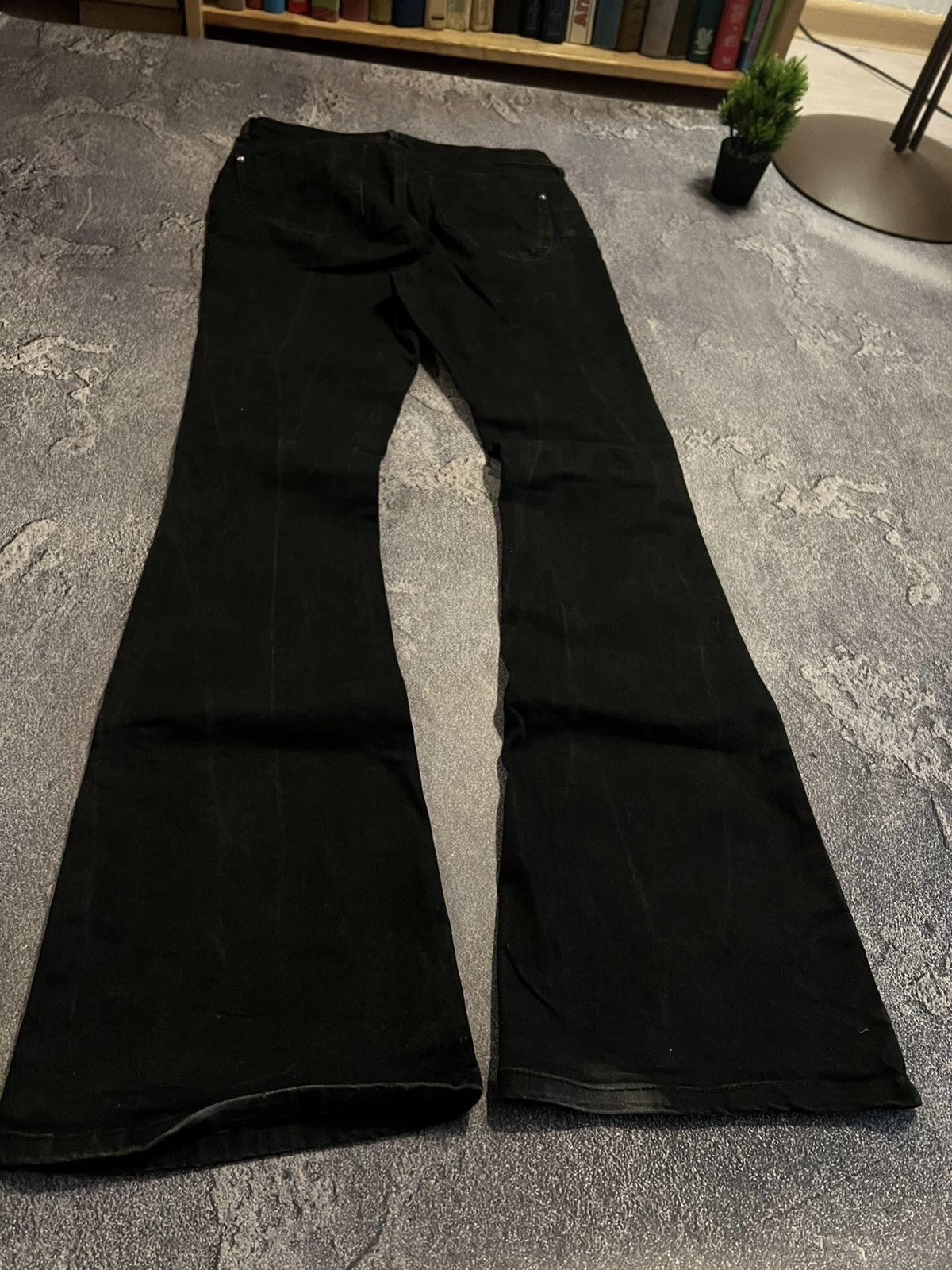Japanese Brand Underground Y2K Wash Flared Vintage Jean / Number Nine Style Size US 31 - 4 Thumbnail