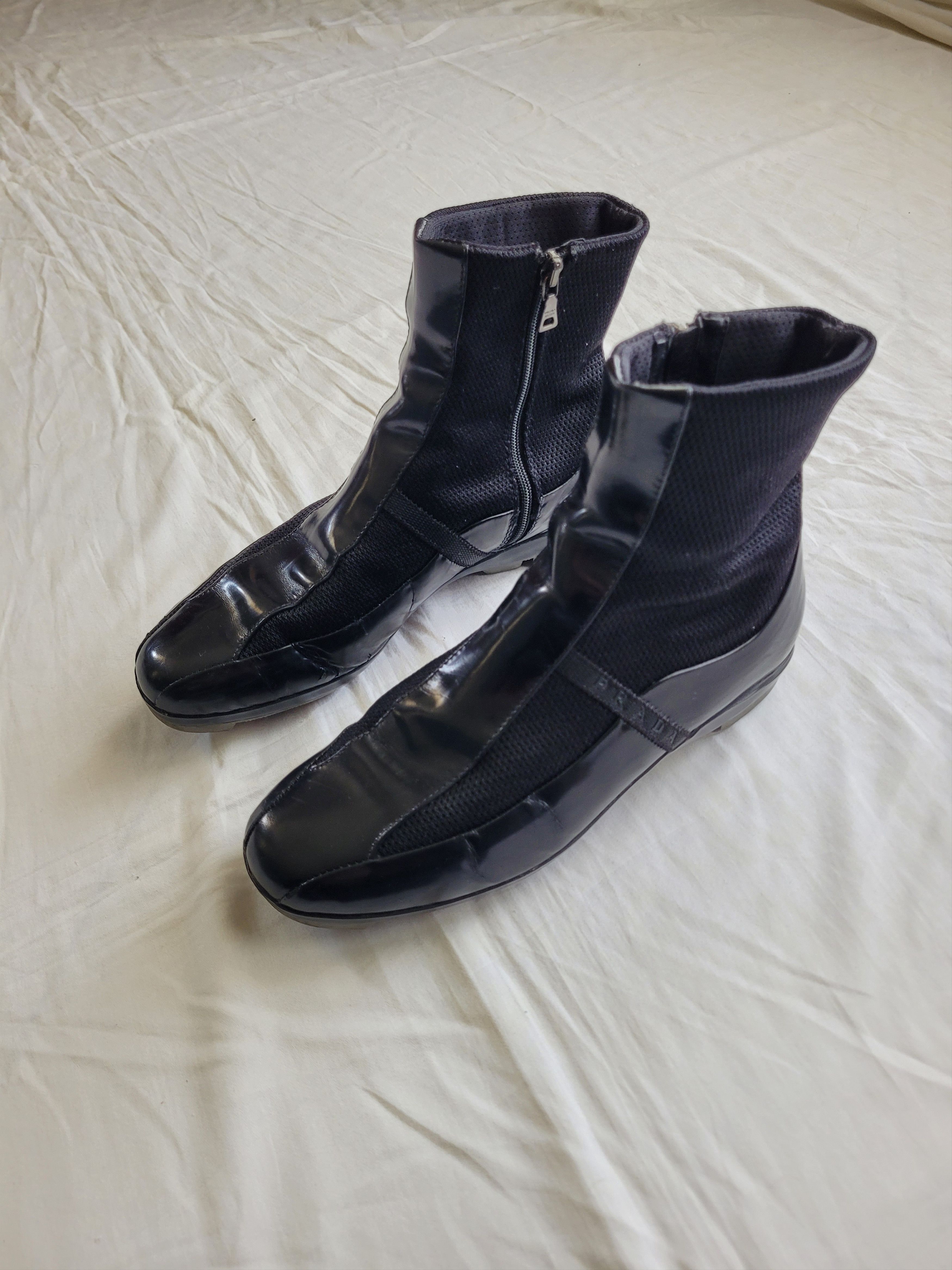 Prada Prada Sport early2000s avantgarde biker boots Size US 7 / IT 37 - 7 Thumbnail