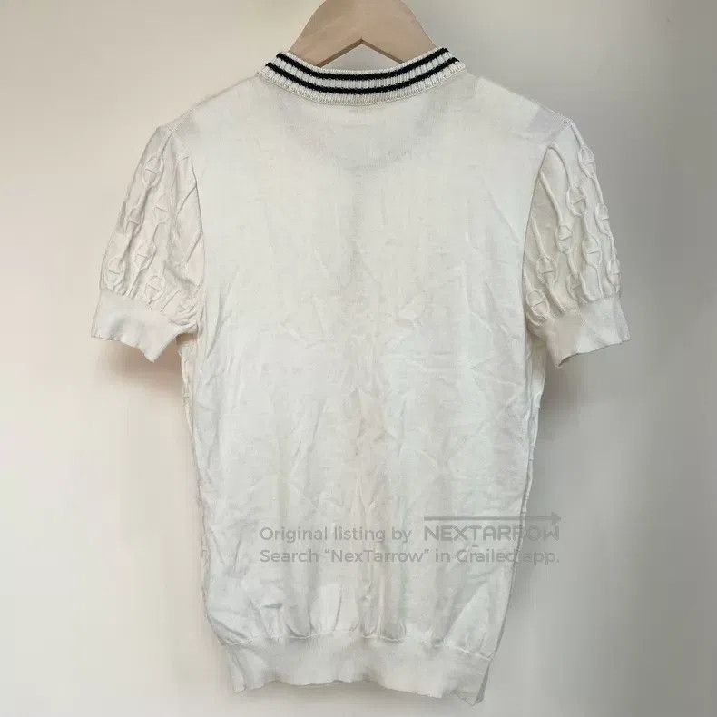 Hermes Hermes Pig Nose Half-Zip Knit Short Sleeve, Cashmere and S Size XS / US 0-2 / IT 36-38 - 2 Thumbnail