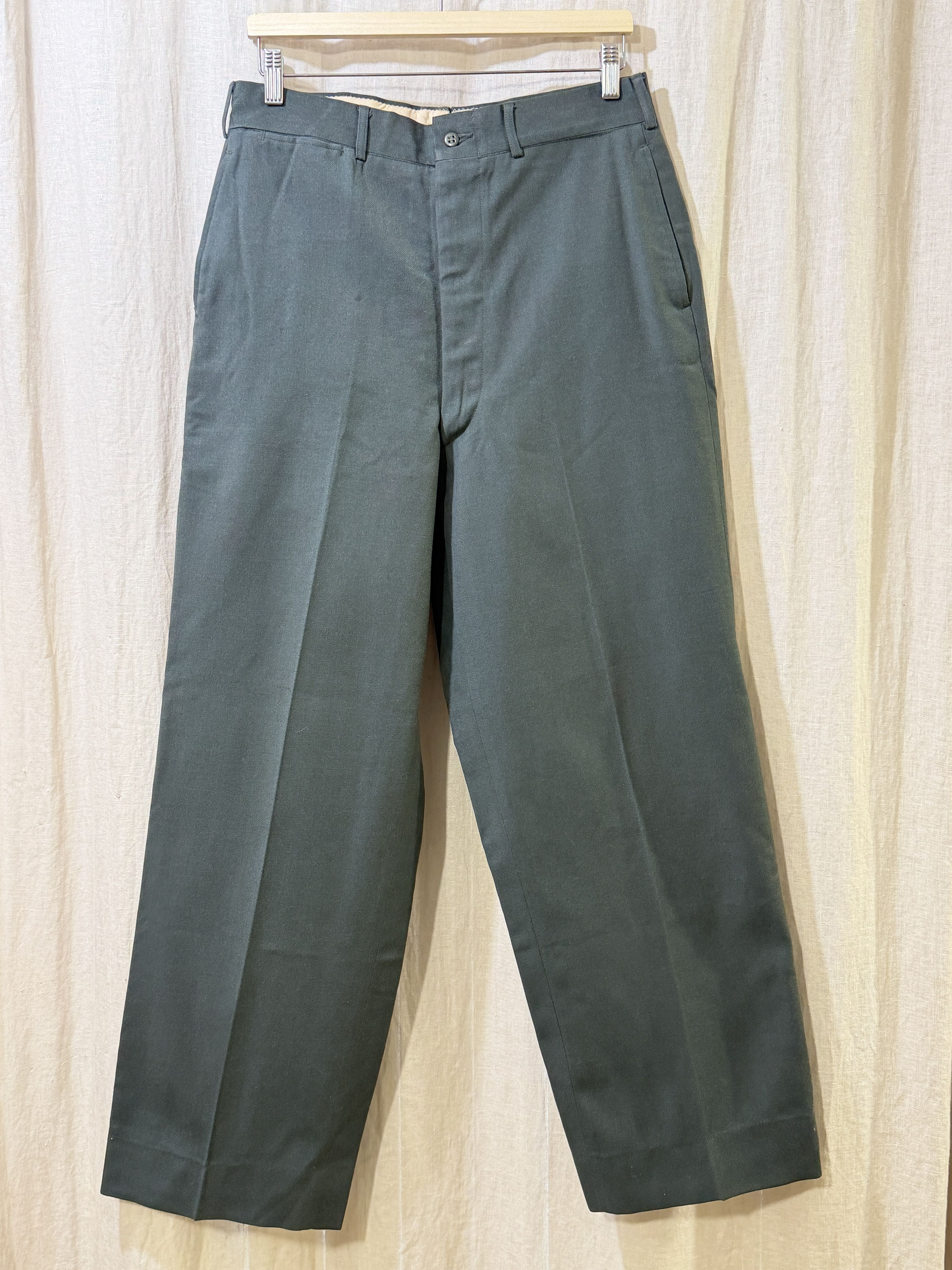 Vintage 1950s Military Wool Trousers Post-Korean War Size US 30 / EU 46 - 1 Thumbnail
