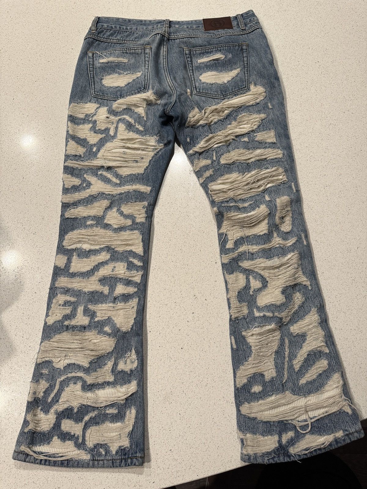 Other Handmade Rust Ripped Jeans Size US 32 / EU 48 - 2 Thumbnail