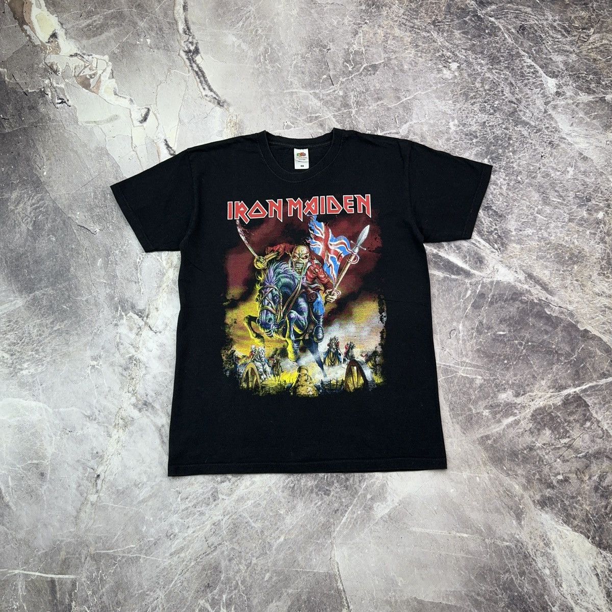 Band Tees × Vintage Vintage 00s Iron Maiden Trooper Skeleton Heavy Metal Rock Size US M / EU 48-50 / 2 - 6 Thumbnail