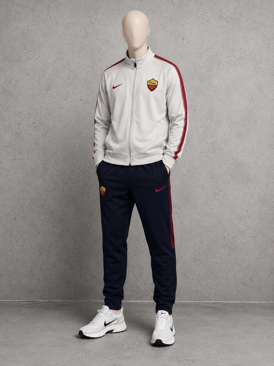 Nike Nike AC Roma Football Track Suit Jacket & Pants Size M Size US M / EU 48-50 / 2 - 1 Thumbnail