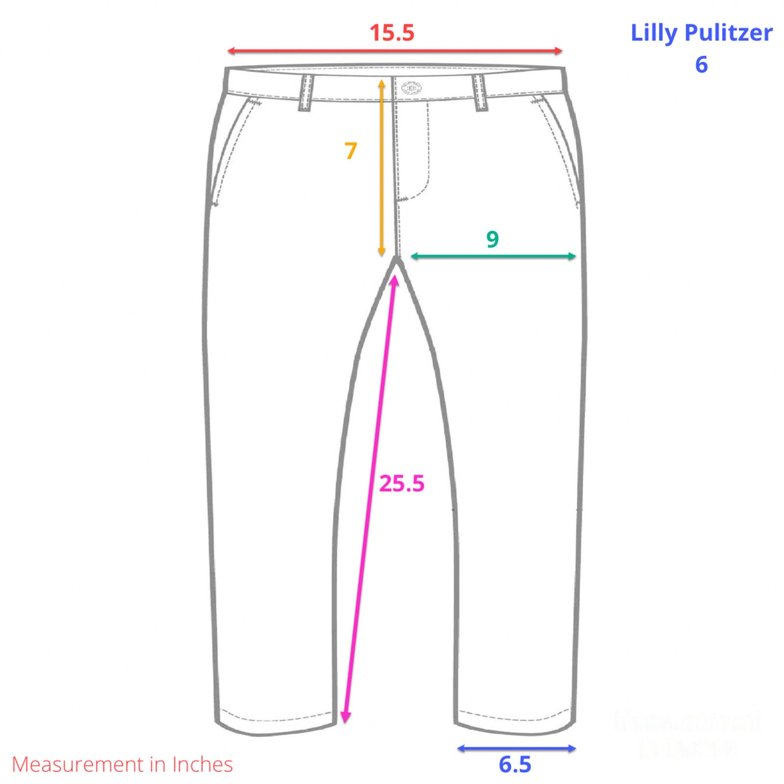 Lilly Pulitzer Lilly Pulitzer Go Fish Print Crop Pants Navy Size 6 Size 31" - 3 Thumbnail