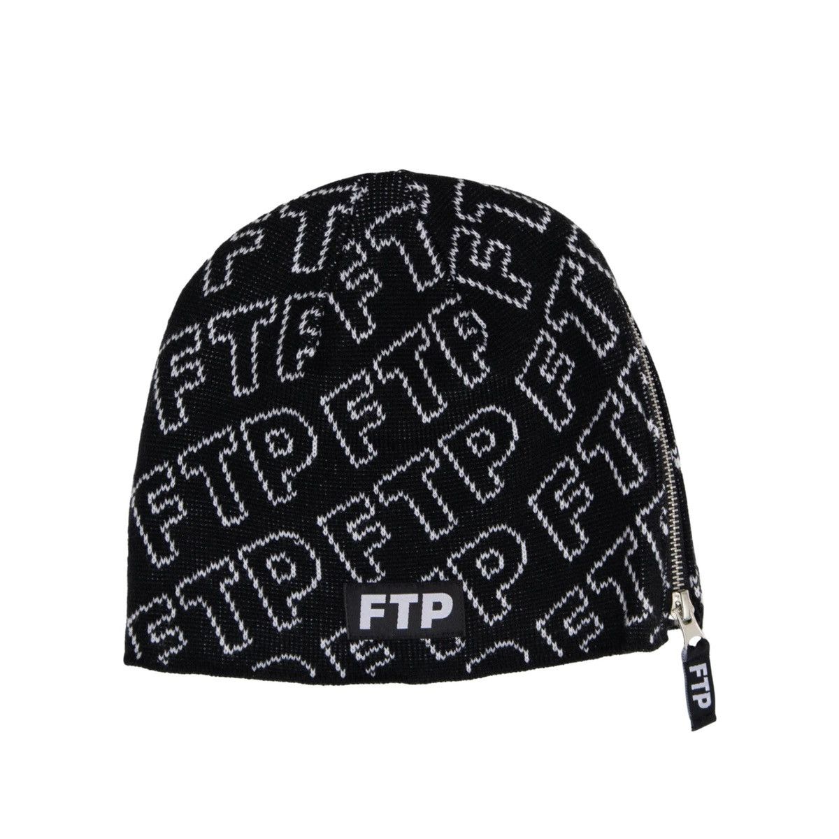 Fuck The Population FTP Zipper Beanie Black Size ONE SIZE - 7 Thumbnail