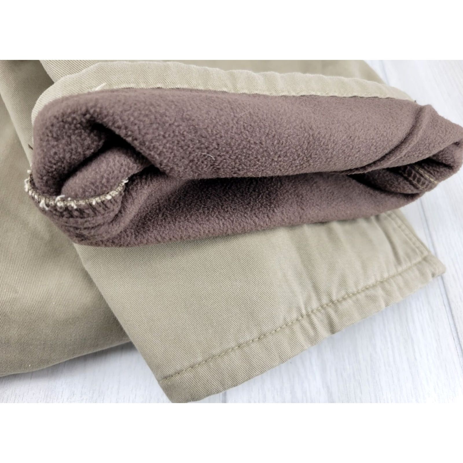Wrangler Wrangler Relaxed Fit Cargo Pants Men's 40 x 32 Brown Fleece Lined 70FLWBH #2 Size US 40 / EU 56 - 2 Thumbnail