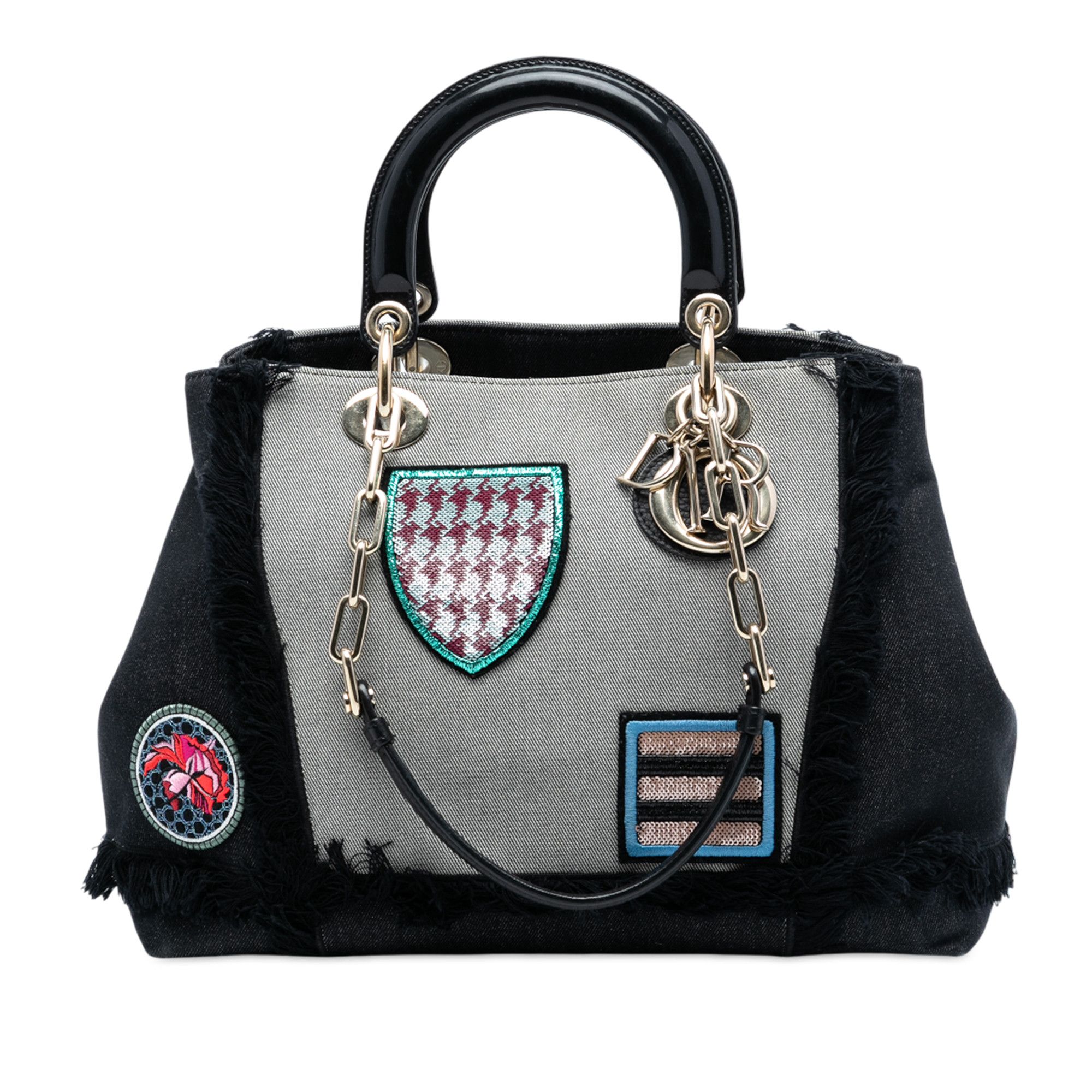 Dior Dior Denim Patch D Light Satchel Size ONE SIZE - 1 Thumbnail
