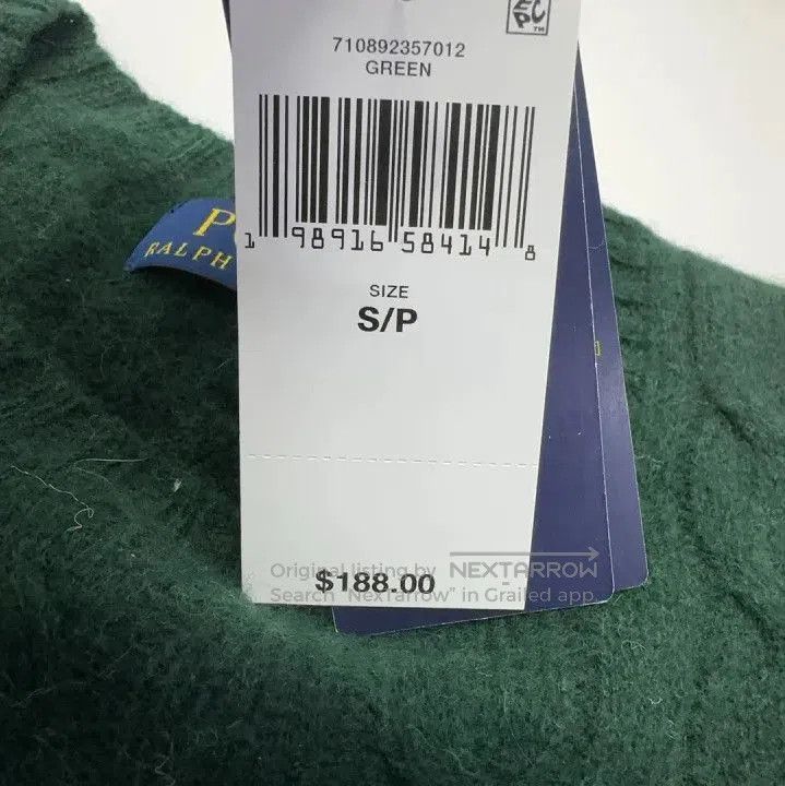 Polo Ralph Lauren Polo Ralph Lauren Men's Green Pony Embroidered Sweater. Size US S / EU 44-46 / 1 - 5 Thumbnail
