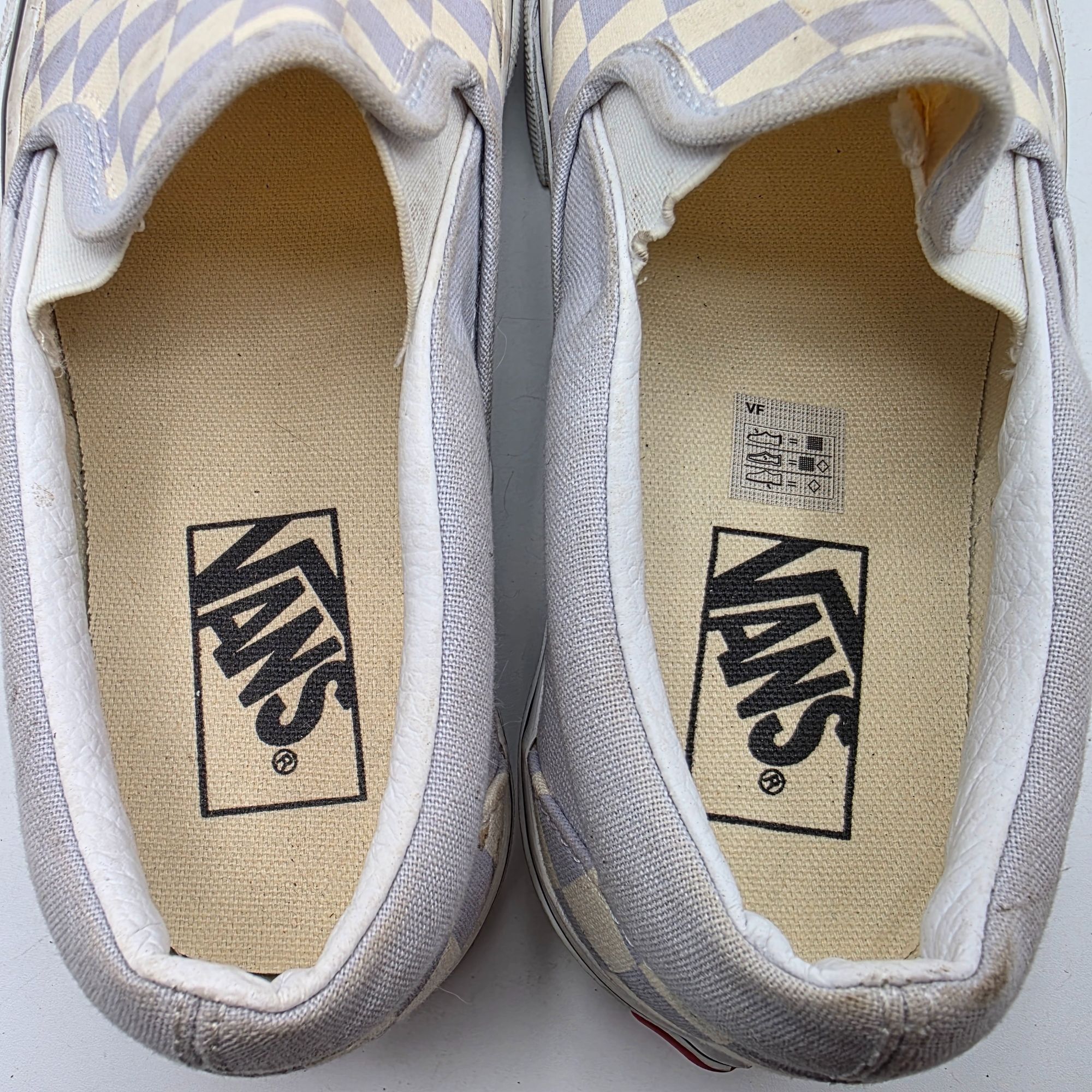 Vans Vans Checkerboard Slip-On Shoes Womens Size 7 Purple Beige C Size US 7 / IT 37 - 9 Thumbnail