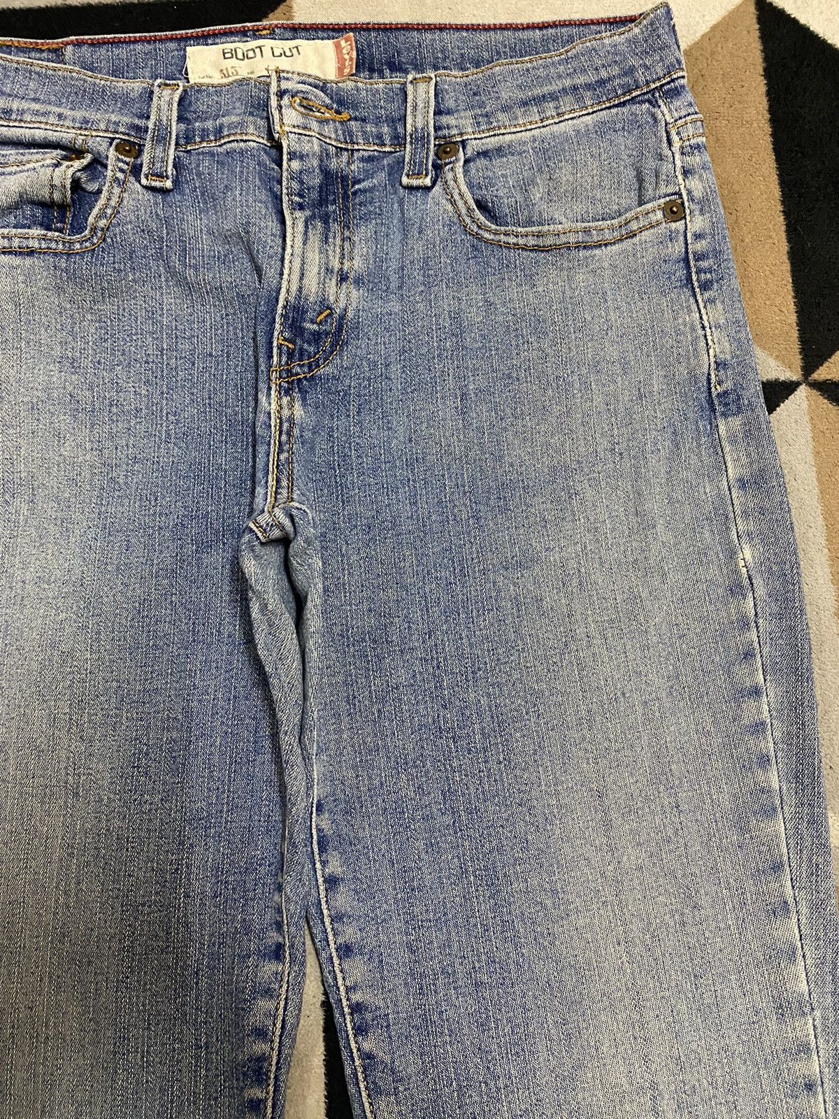 Levi's Vintage Levis Blue Wash Flare Jeans Size 29" - 10 Thumbnail
