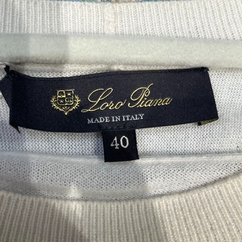 Loro Piana LORO PIANA Solid color round neck turtleneck seven-sleeve Size XS / US 0-2 / IT 36-38 - 3 Thumbnail