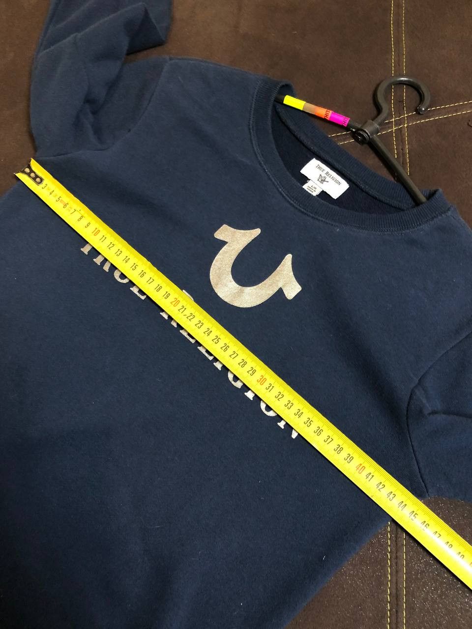True Religion True Religion Womens Blue Sleeve Cropped Sweater Size L / US 10 / IT 46 - 9 Thumbnail