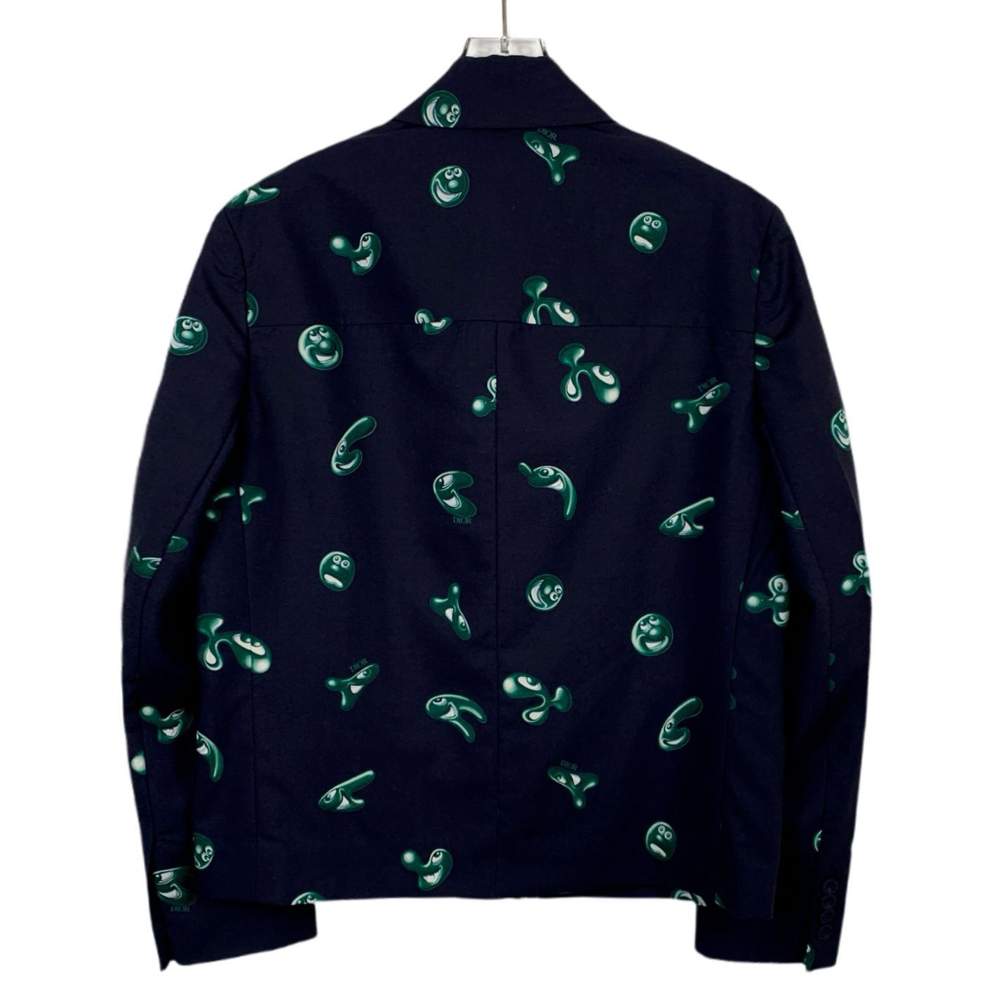 Dior Dior x Kenny Scharf Navy Logo Print Zip Wool Jacket (Size 46 Size US S / EU 44-46 / 1 - 6 Thumbnail