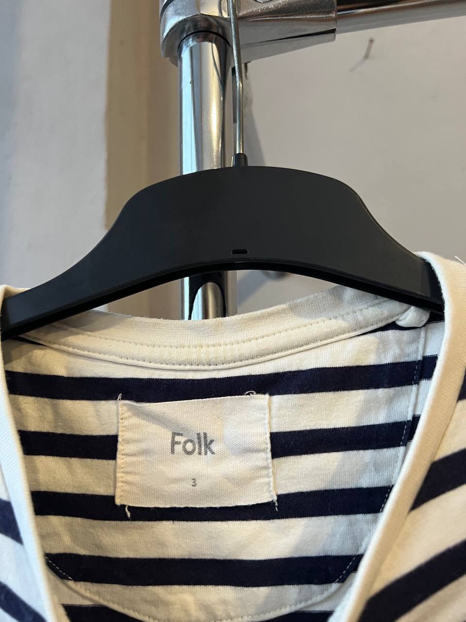 Folk FOLK STRIPED MENS COTTON CLASSIC T SHIRT SZ M Size US M / EU 48-50 / 2 - 6 Thumbnail