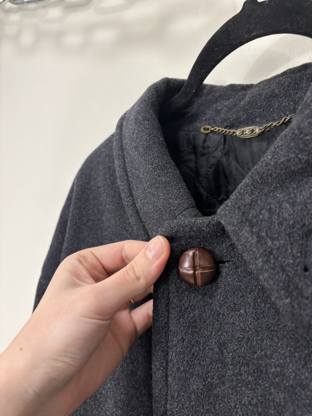 Schneiders Schneiders Salzburg Vintage Men’s Dark Gray Wool Overcoat Size US L / EU 52-54 / 3 - 8 Thumbnail