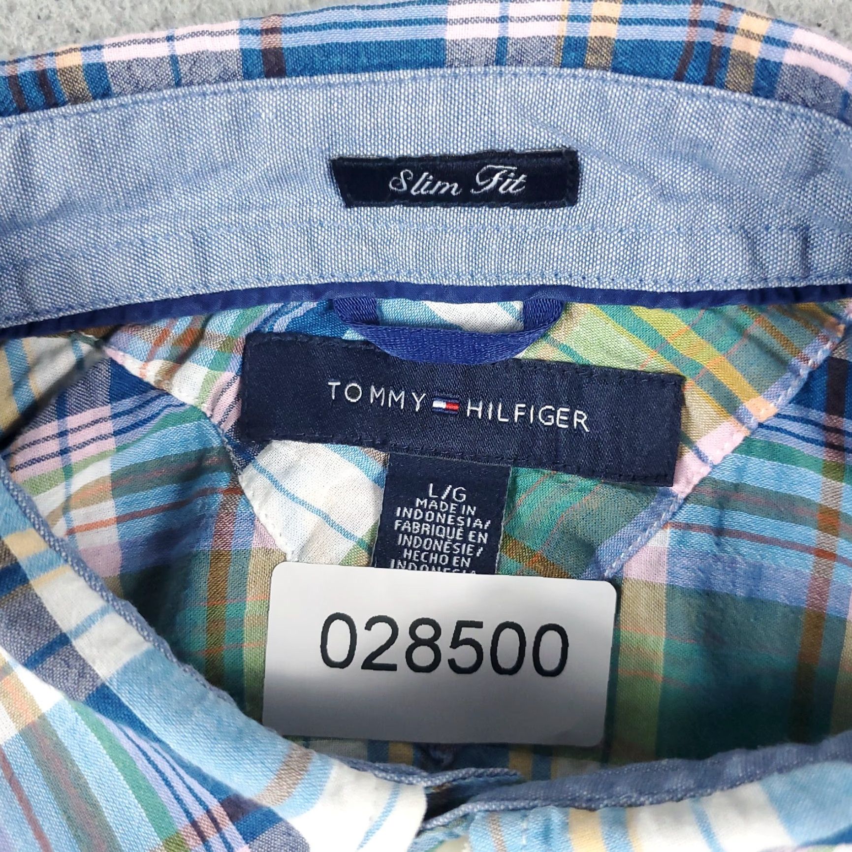 Tommy Hilfiger Tommy Hilfiger Shirt Mens Large Green Plaid Slim Fit Button-Up Long Sleeve 90s Classic American Preppy Mens L Green Plaid Shirt Size US L / EU 52-54 / 3 - 6 Thumbnail