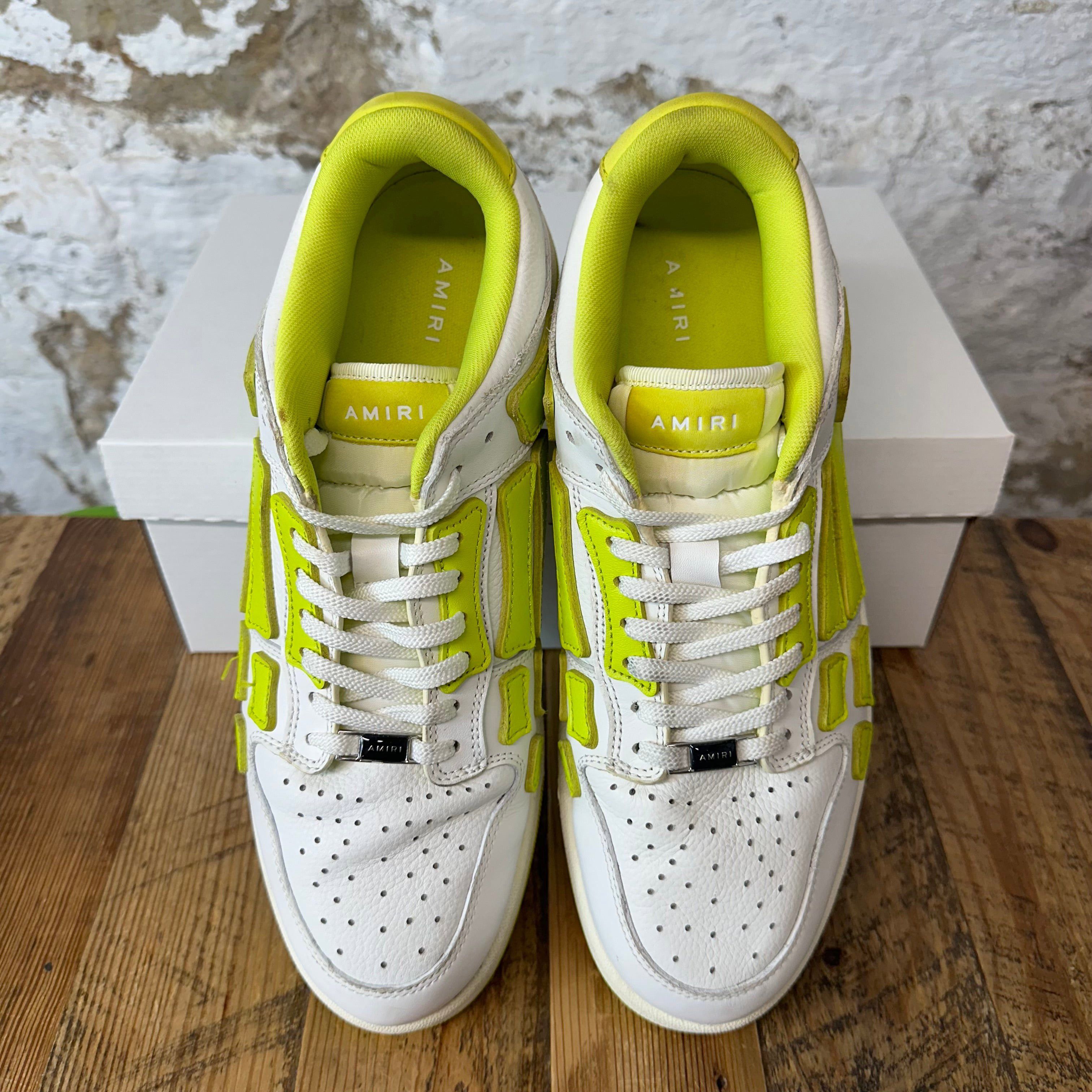 Amiri Amiri Neon Skeleton White Low Sneaker Sz 12 (45) Size US 12 / EU 45 - 3 Thumbnail