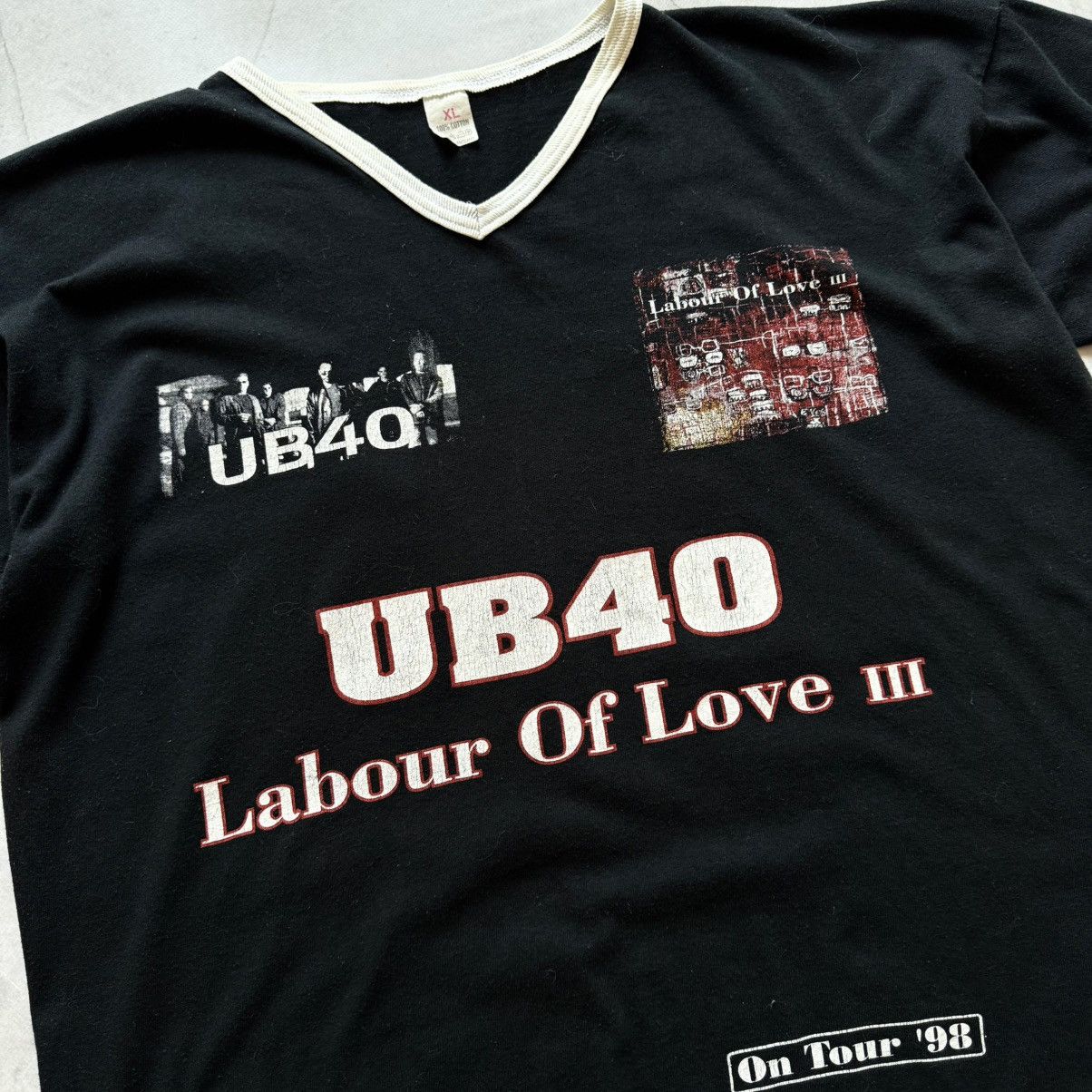 Vintage Vintage UB-40 1998 Labour Of Love III T-Shirt Tee Shirt Size US XL / EU 56 / 4 - 2 Thumbnail