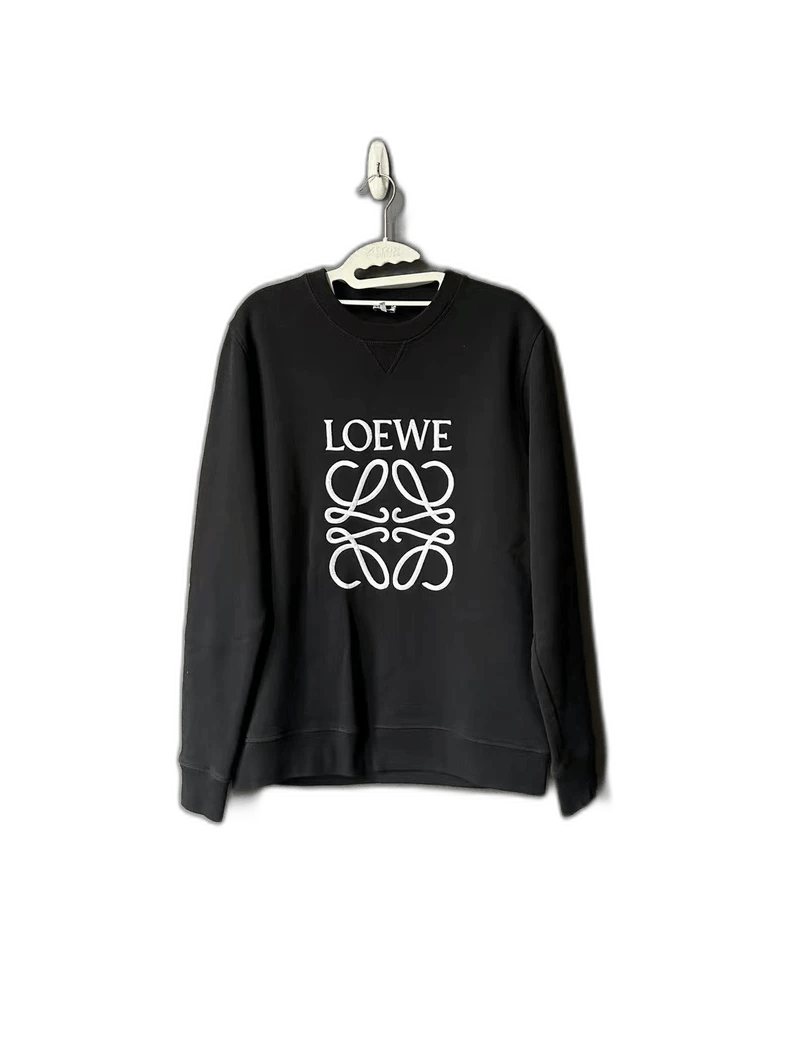 Loewe LOEWE Black Embroidered Sweatshirt Size S Size US S / EU 44-46 / 1 - 1 Thumbnail