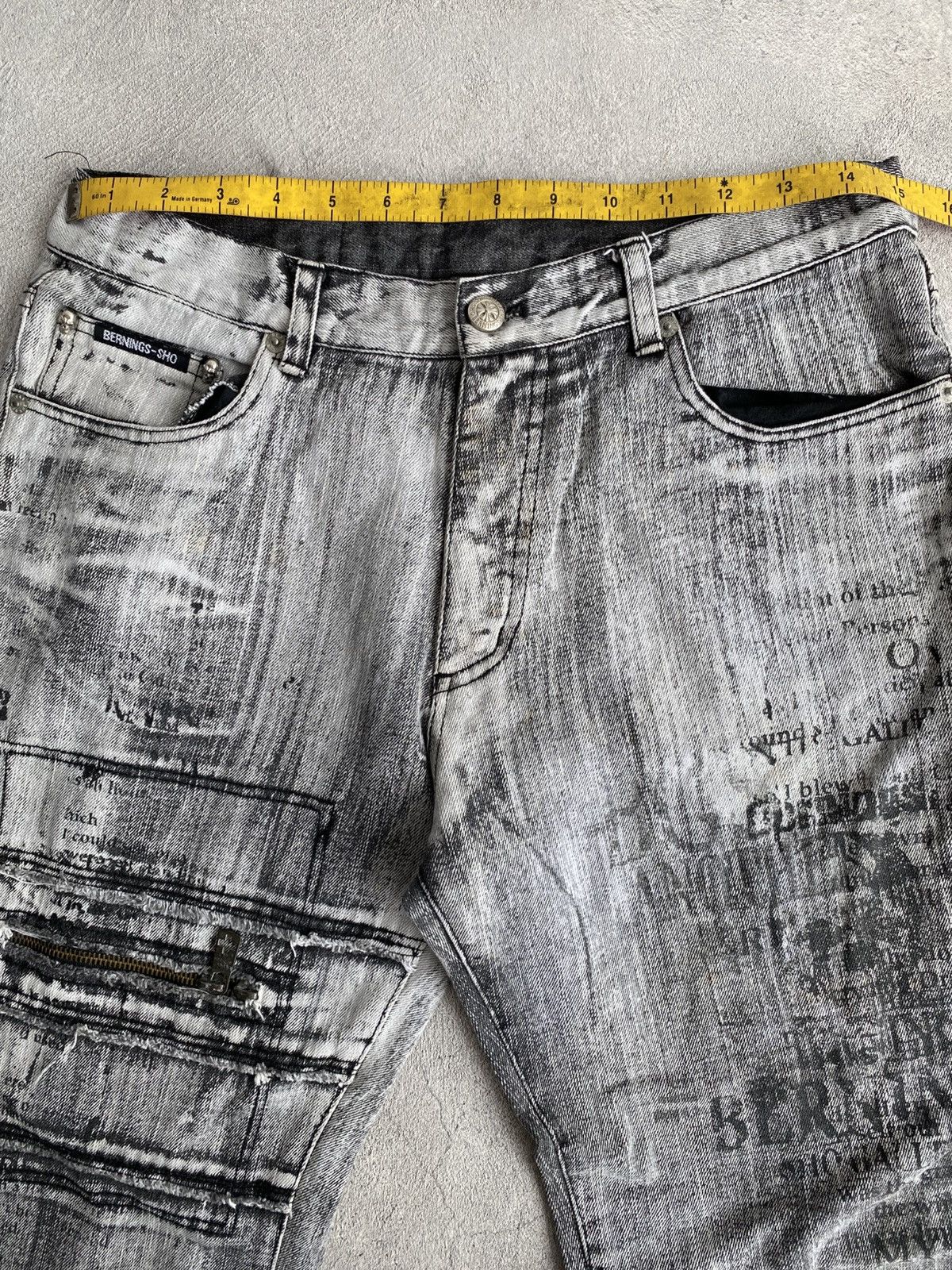 If Six Was Nine × Le Grande Bleu (L.G.B.) × Tornado Mart Berning Sho Denim Flares Size US 30 / EU 46 - 6 Thumbnail