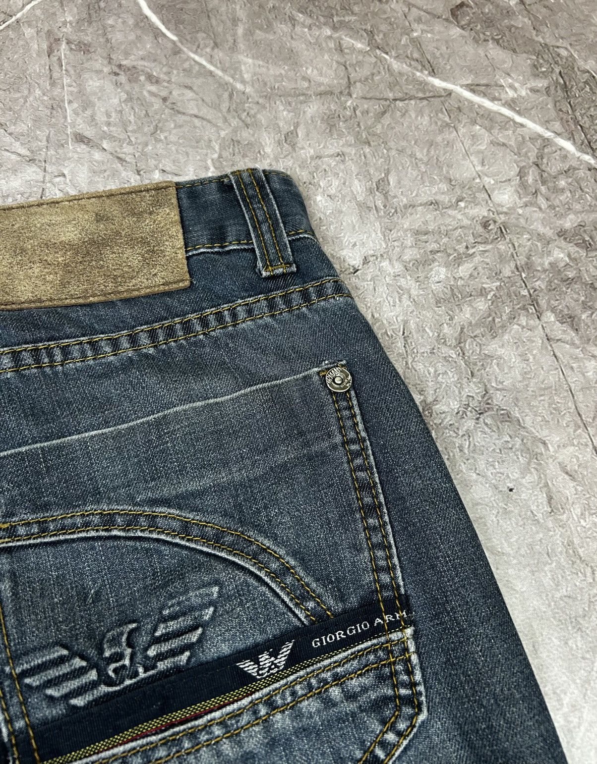 Armani Vintage Armani Jeans Big Logo Denim Pants size 32 Size US 32 / EU 48 - 6 Thumbnail