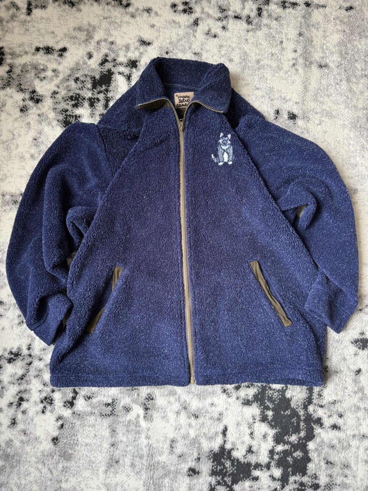 Vintage Wolf Marc Tetro Canada Fleece Zip-Up