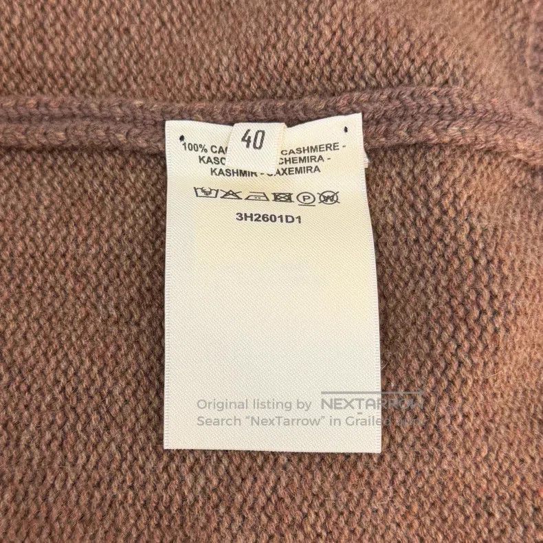 Hermes Hermes Caramel Metal Small Logo Cashmere Sweater Size S / US 4 / IT 40 - 6 Thumbnail